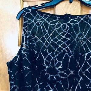 ✨ Black Sequin Dress